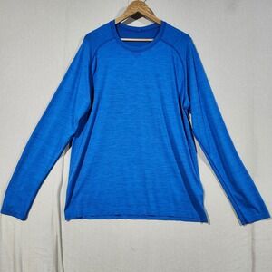 Lululemon Mens Metal Vent Tech Long Sleeve Blue Heather Shirt XL‎  Performance